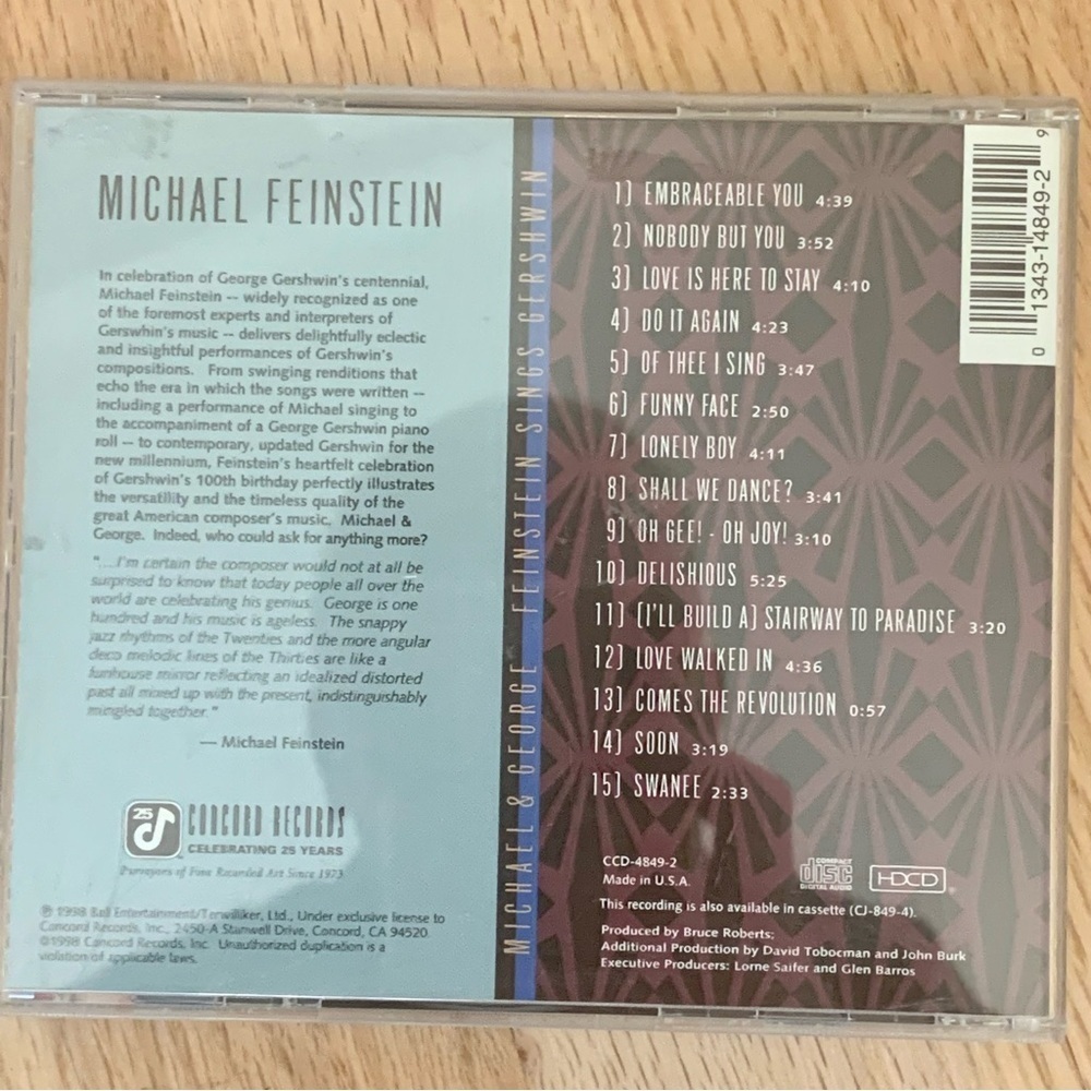 MICHAEL FEINSTEIN Book & CD Bundle - Picture 9 of 12